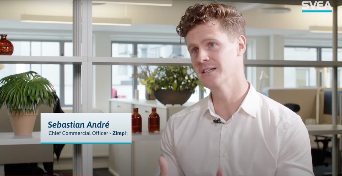 Sebastian André i Svea Talks 21 september 2023.