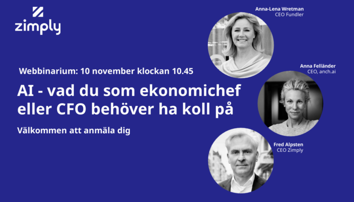 Bannerbild för att annonsera webbinarium för CFOer.