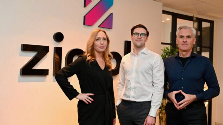 Zimply byter CEO. På bilden syns Malin Holmberg, Daniel Baldwin och Fred Alpsten.