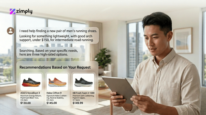 A person doing an online shopping using his tablet